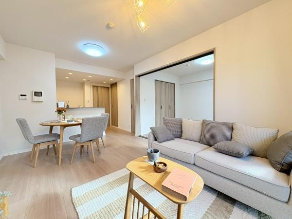 マイキャッスル三ツ境2の居間・リビング|バルコニー側から見たリビングです！