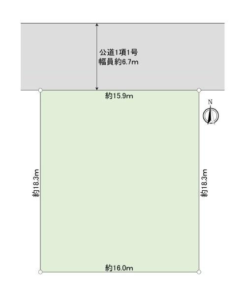 横浜市栄区桂台西２丁目の売地の土地図