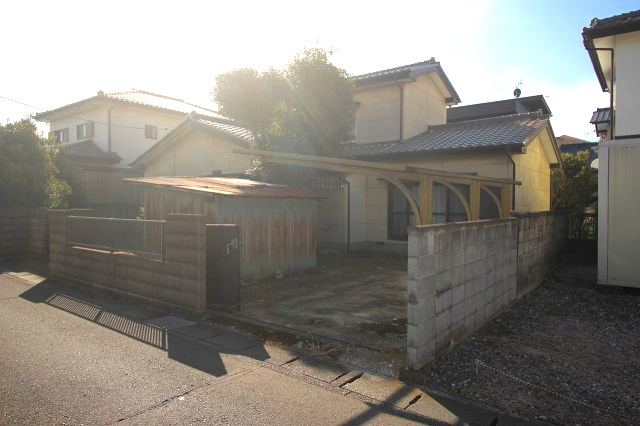 小山市城東3丁目の外観|現地を北側から撮影（2026年2月撮影）