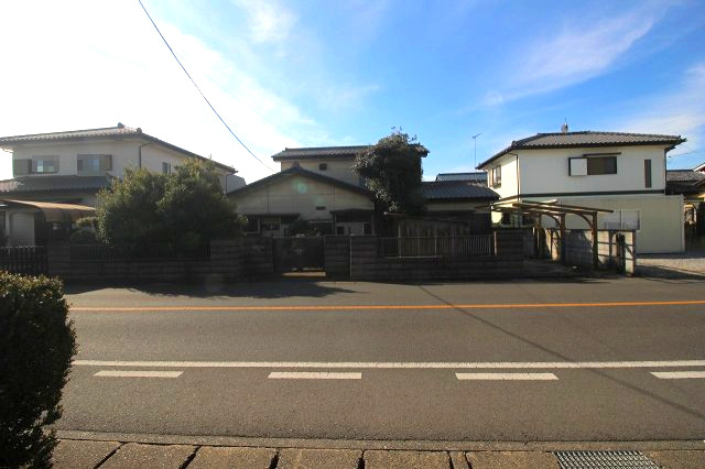 小山市城東3丁目の外観|現地を北東側から撮影（2026年2月撮影）