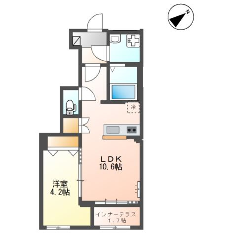 八街市八街に　アパートⅡ期新築工事の間取り