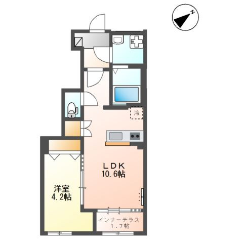 八街市八街に　アパートⅡ期新築工事の間取り