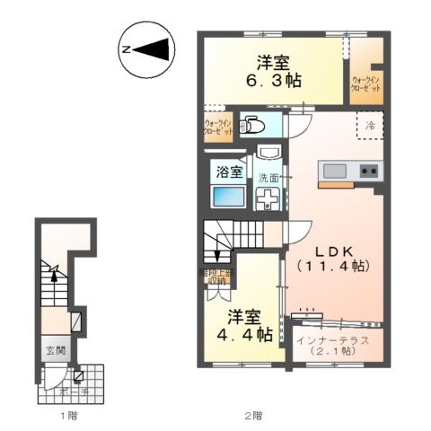 レサンス八街の間取り