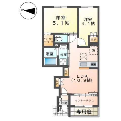 レサンス八街の間取り