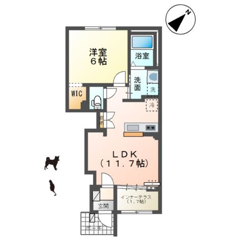 ソレイユ　メイの間取り