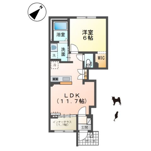 ソレイユ　メイの間取り