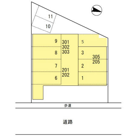 エールとよおかビルの区画図
