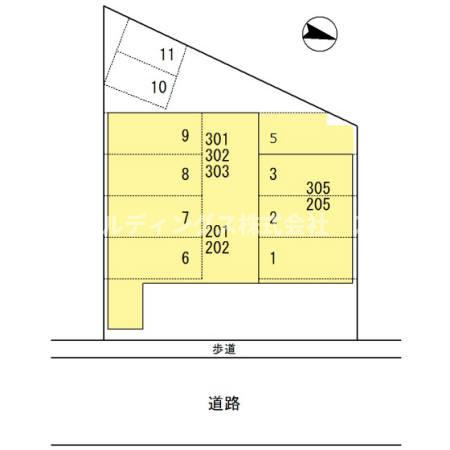 エールとよおかビルの区画図