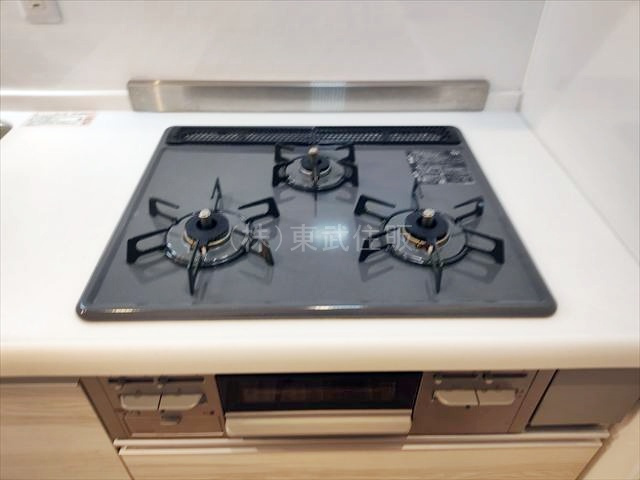 【キッチン】 | ビューハイム川越 | お料理が同時に出来る３口コンロ