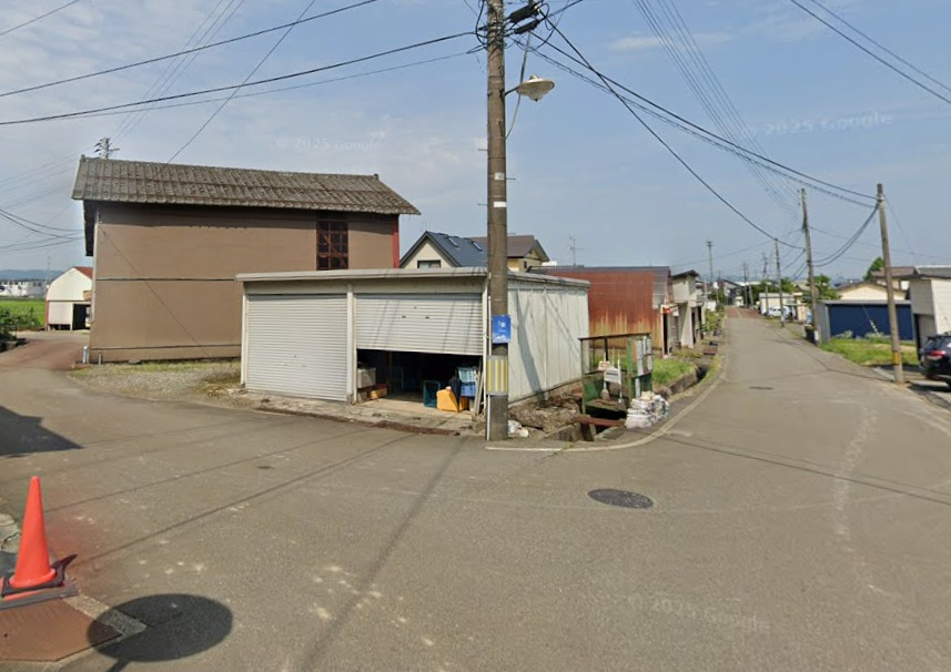長岡市滝谷町・土地の前面道路含む現地写真