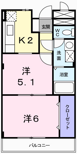 ホープ大野の間取り