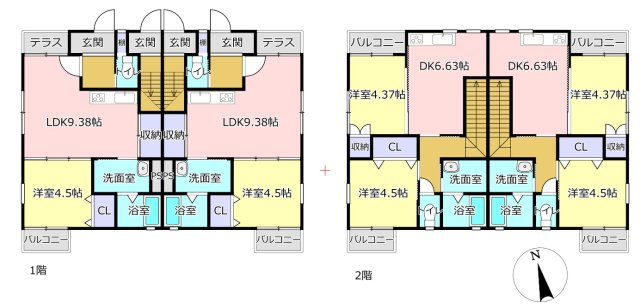 天草市本渡町本戸馬場の一棟アパートの間取り