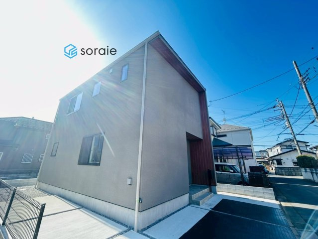 所沢市山口　新築戸建の外観|令和8年1月27日撮影。