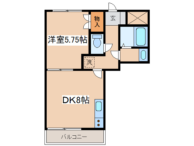 アビタシオンリビエールの間取り