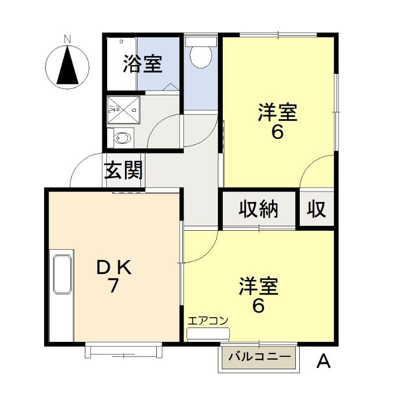 サンライフヒラタⅠの間取り