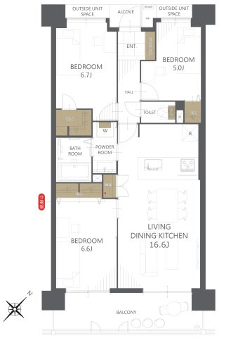 【間取り】西宮マリナパークシティ・桜のまち５番館 