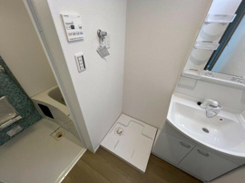 コンパクトで使いやすい洗面所