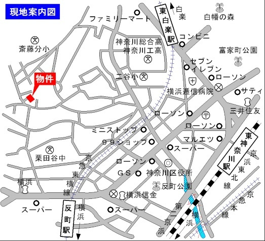 ミモザハウスⅡの地図|案内図