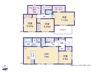 【間取り】 | 名古屋市中川区大当郎１丁目1815【仲介手数料無料】新築一戸建て