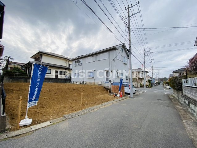 旭が丘二丁目　新築戸建ての前面道路含む現地写真