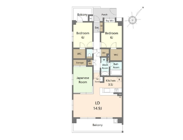 【間取り】 | 日神パレステージ川越南大塚 | 3LDK