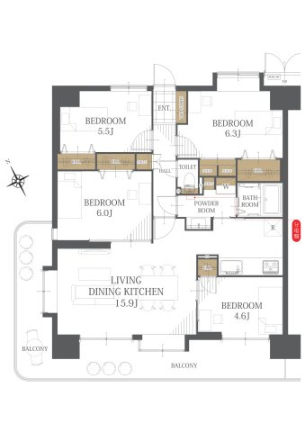 【間取り】シャルマンコーポ第３朝霞 