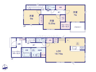 【間取り】 | 名古屋市中川区大当郎１丁目1815【仲介手数料無料】新築一戸建て