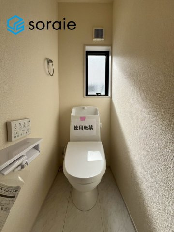 川越市下小坂　全5棟　新築戸建　リーブルガーデンのトイレ|4/18撮影