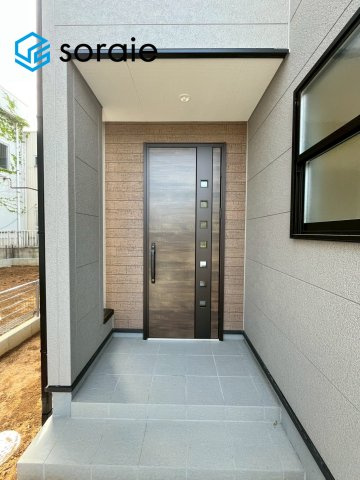 川越市下小坂　全5棟　新築戸建　リーブルガーデンの玄関|4/18撮影