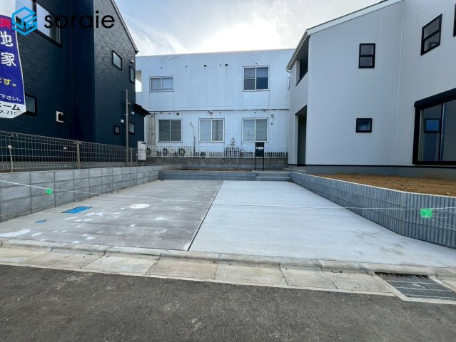 川越市下小坂　全5棟　新築戸建　リーブルガーデンの駐車場|4/19撮影