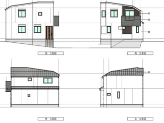 【完成予想図】 | 中央区籠池通2丁目新築戸建 | 今だけ外観のカラーセレクト可能です！！