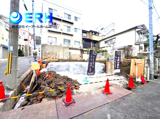 【前面道路含む現地写真】 | 中央区籠池通2丁目新築戸建 | 角地で日当たり・通風良好です！！