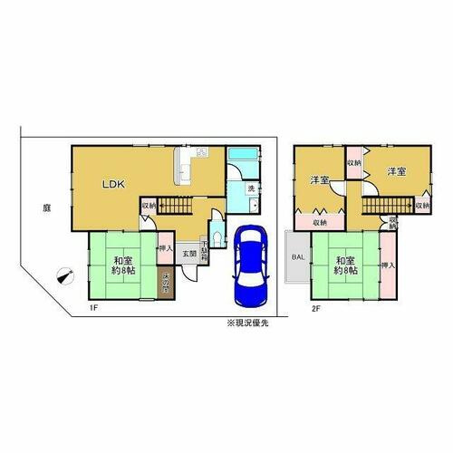 尊延寺5丁目　中古一戸建ての間取り|間取り図はいかがですか？ご希望を叶える間取りですか？リビングの広さは？水回りの位置は？カウンターキッチン？など色々な情報が集約されています。弊社ではリフォームなどのご相談も承っております。