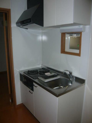 【キッチン】 | パーム阿佐ヶ谷 | 2口コンロのシステムキッチン。