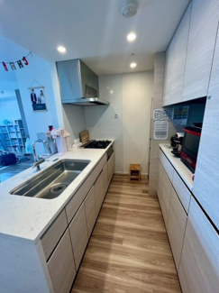 【キッチン】 | HARUMI FLAG SUN VILLAGE T棟 | 収納豊富な約５帖のキッチンになります。