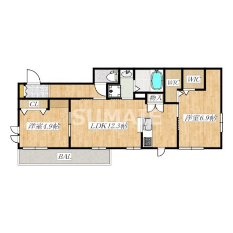 ビートルズ　ガーデンの間取り