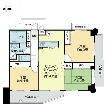 セントポリア桜坂の間取り