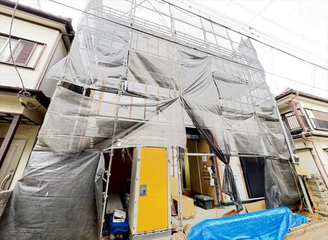 【外観】 | 新座市新座2丁目　新築一戸建住宅　全1棟　(志木本店) | 販売現地／2026年1月30日撮影　
ファミリーに嬉しい4LDKの新築一戸建住宅。