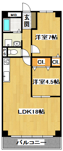 緑樹逆瀬川アーバンライフの間取り