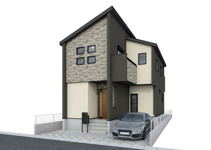 ースタイリッシュなアイランド風キッチンー佐原4丁目新築戸建の画像