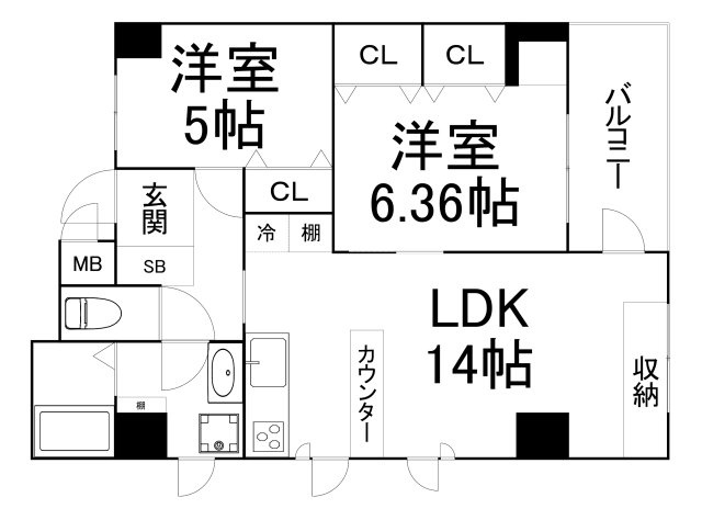 【間取り】 | ロベリア弐番館
