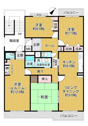【間取り】 | 最上階5階部分・4LDK・玄関2か所あります！