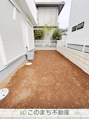 【庭】 | LiveleGarden.S下野烏ケ森　1号棟 | 大きなお庭でご家族や友人を招いてＢＢＱもできますね！お子様の水遊びにもぴったりです☆