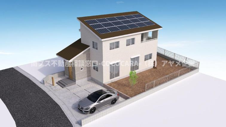 南アルプス市下宮地の新築一戸建の外観パース