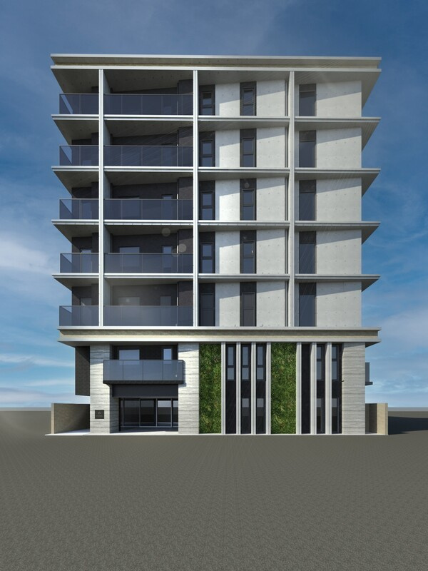 STANDZ京都二条の外観パース