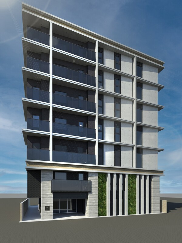 STANDZ京都二条の外観パース