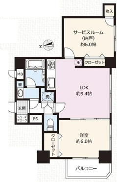 ライオンズマンション亀有中央公園の間取り