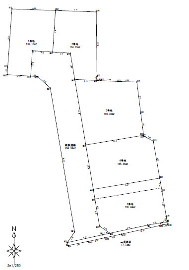 高知市鴨部1号地　売地（建築条件付き）の区画図|1号地は造成地の中でも一番奥の日当たりが望める立地です☆