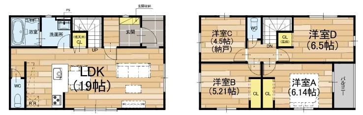 守山市今宿2丁目2号棟　新築戸建て