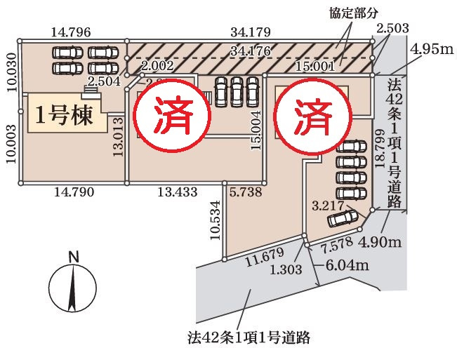 リーブルガーデン．S　熊谷中恩田　の区画図|現地区画図